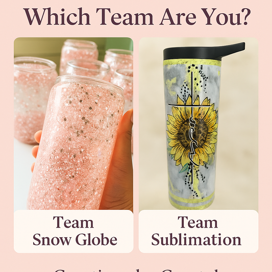 Which Team Are You? Snow Globe vs. Sublimation — You Decide!