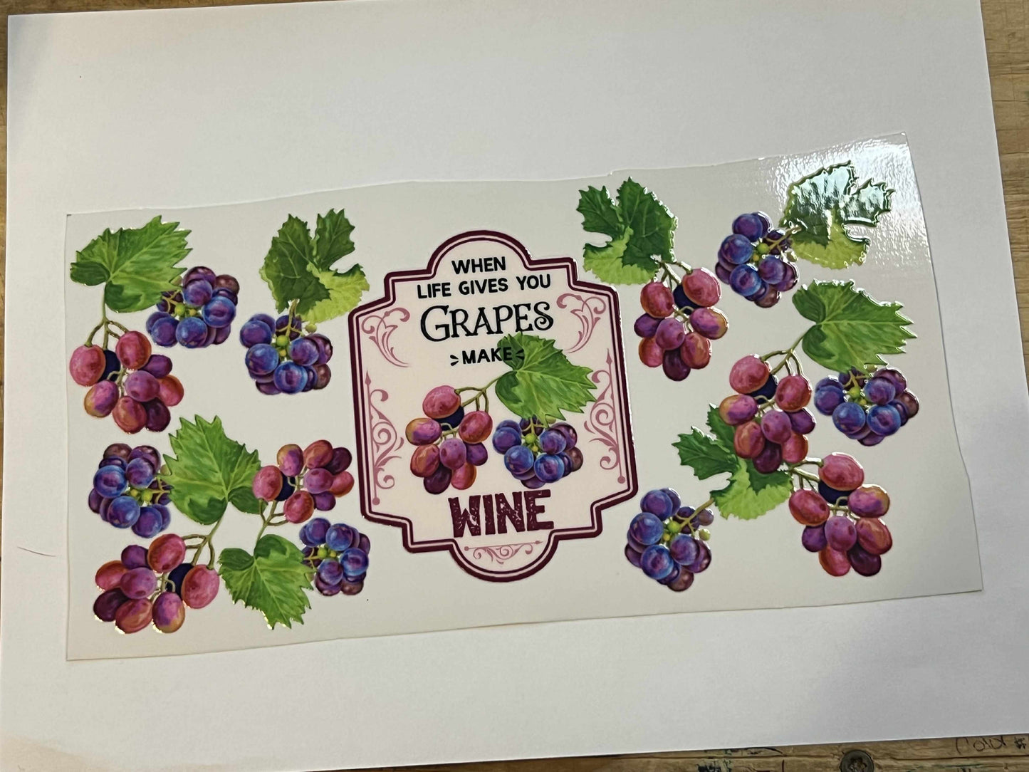 When Life Gives you Grapes Make Wine
