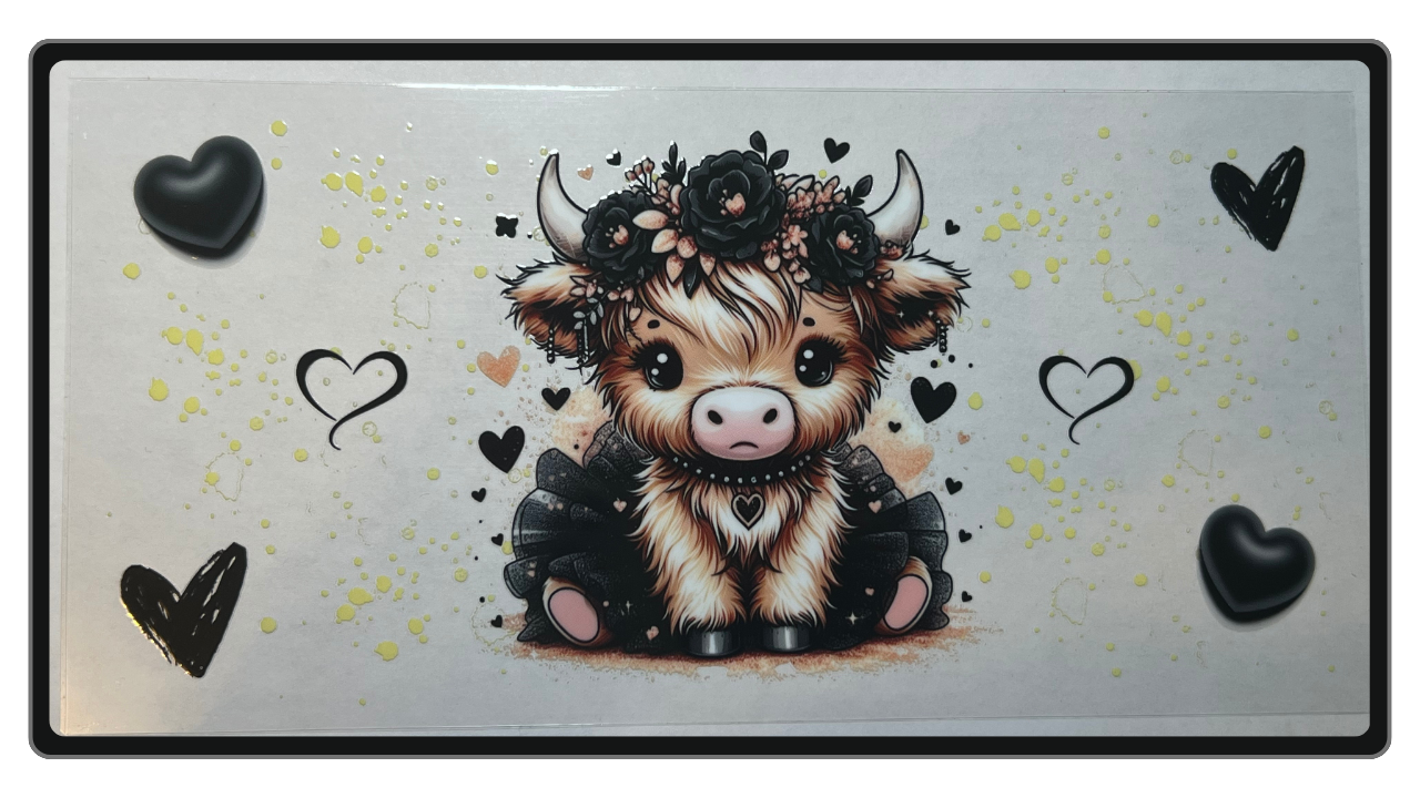 HighLand cow-Black Tutu