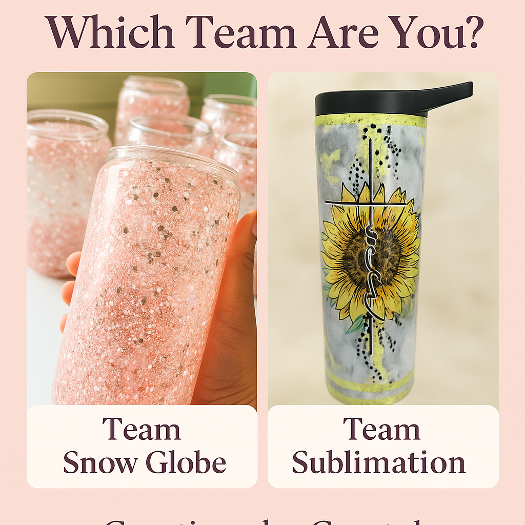 Which Team Are You? Snow Globe vs. Sublimation — You Decide!