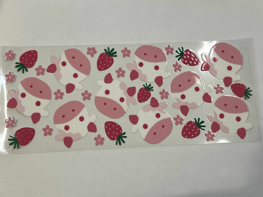 Pink Cows and Strawberries