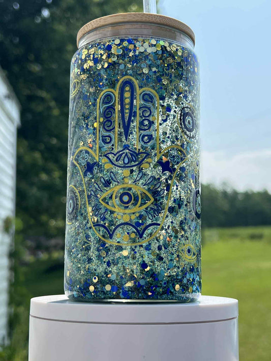 Ready to Ship Customized  Glass Snow globe tumblers
