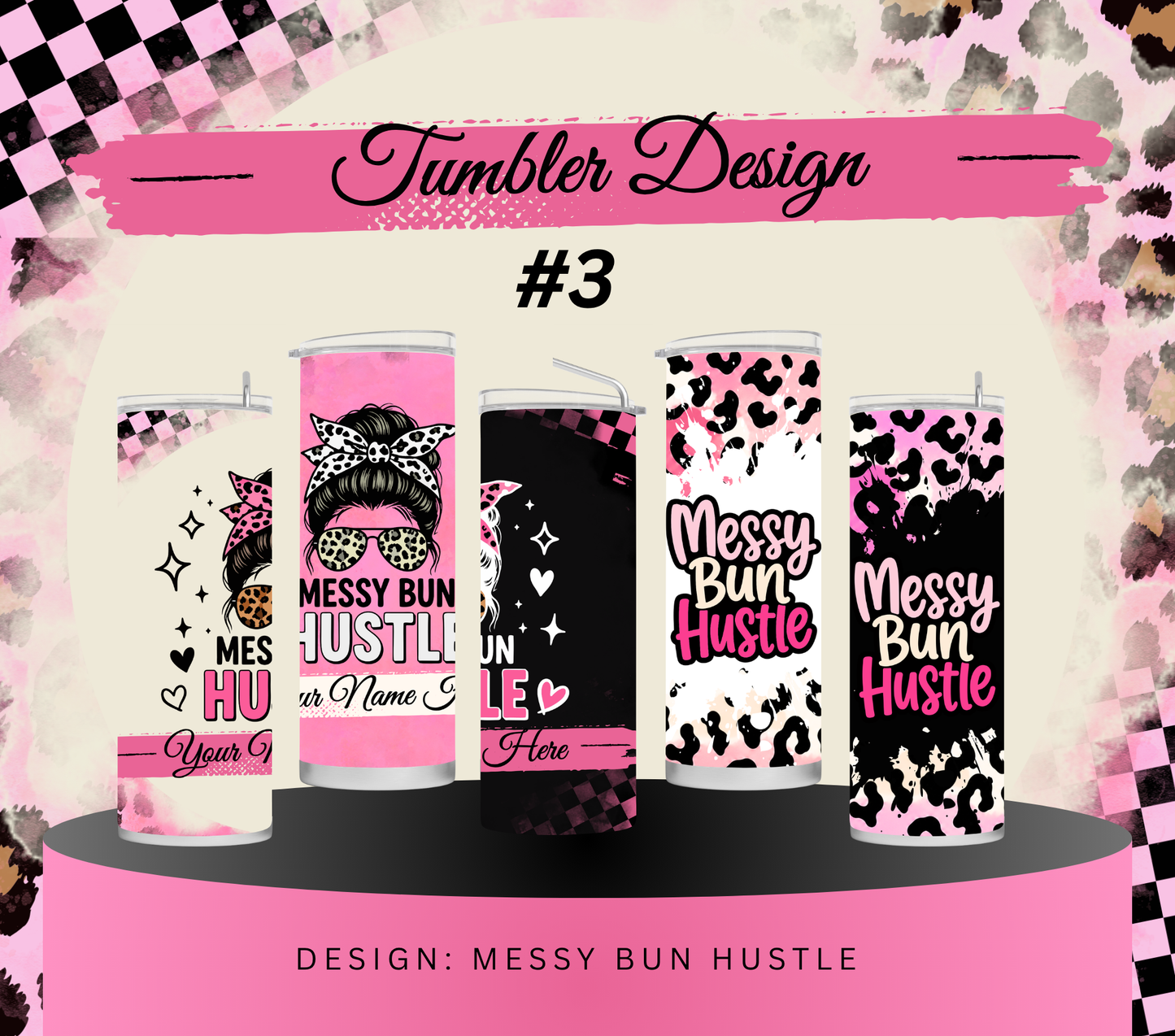 Mom Boss Tumblers | Personalized 20oz Skinny Tumblers for Moms, Business Owners & Coffee Lovers