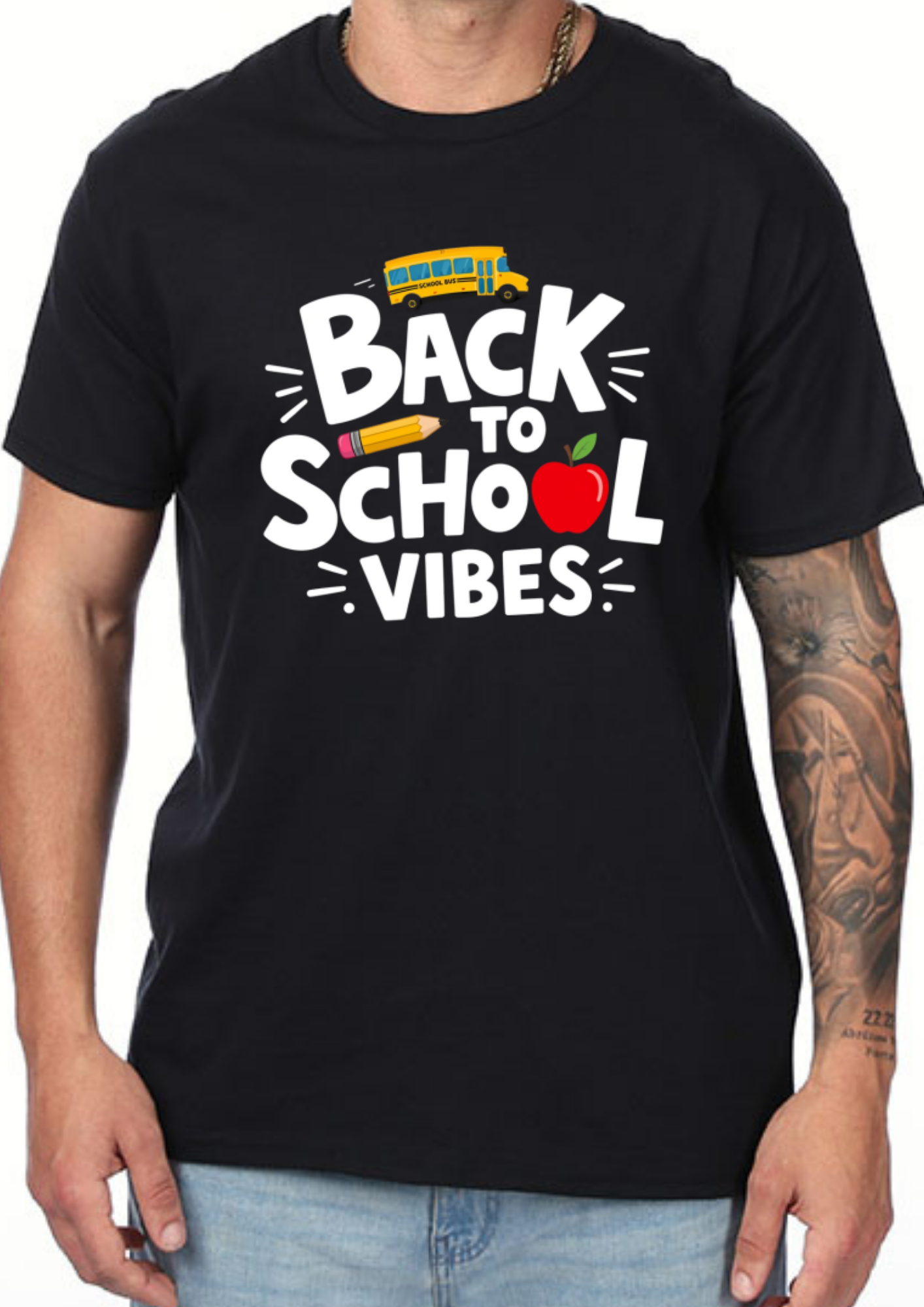 Back to School Vibes T-Shirt | Teacher Shirt | First Day of School Tee | School Bus Shirt | Adult Graphic Tee