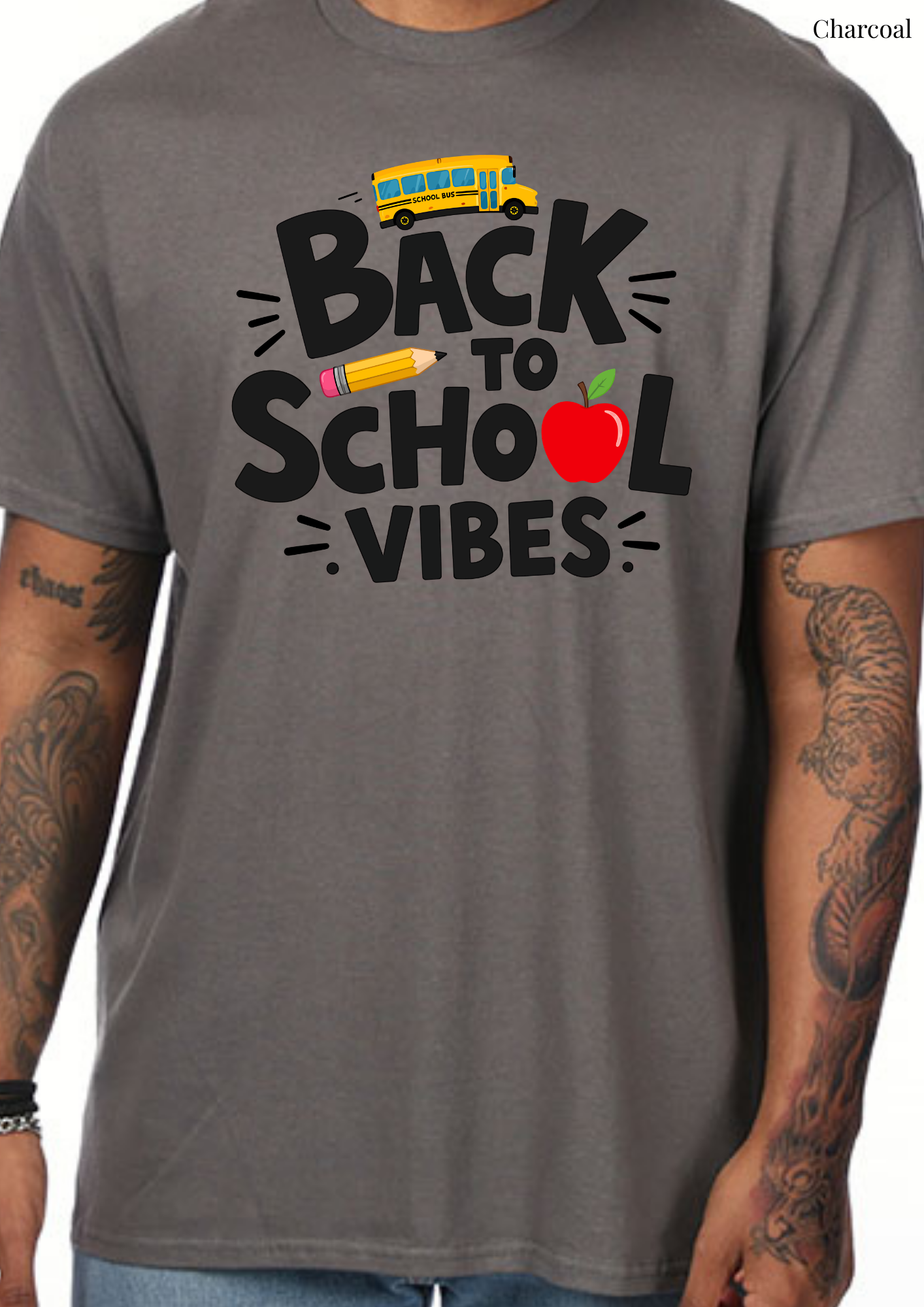 Back to School Vibes T-Shirt | Teacher Shirt | First Day of School Tee | School Bus Shirt | Adult Graphic Tee