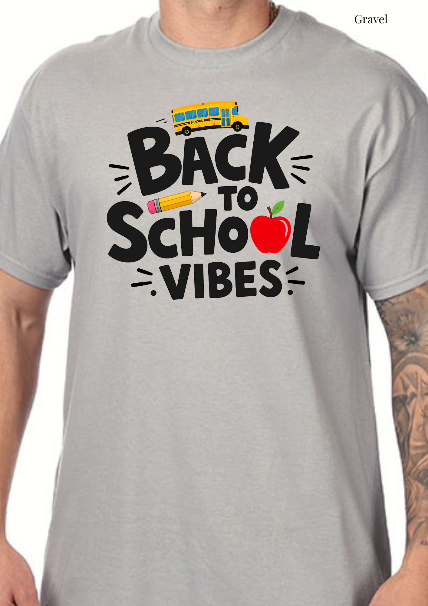 Back to School Vibes T-Shirt | Teacher Shirt | First Day of School Tee | School Bus Shirt | Adult Graphic Tee