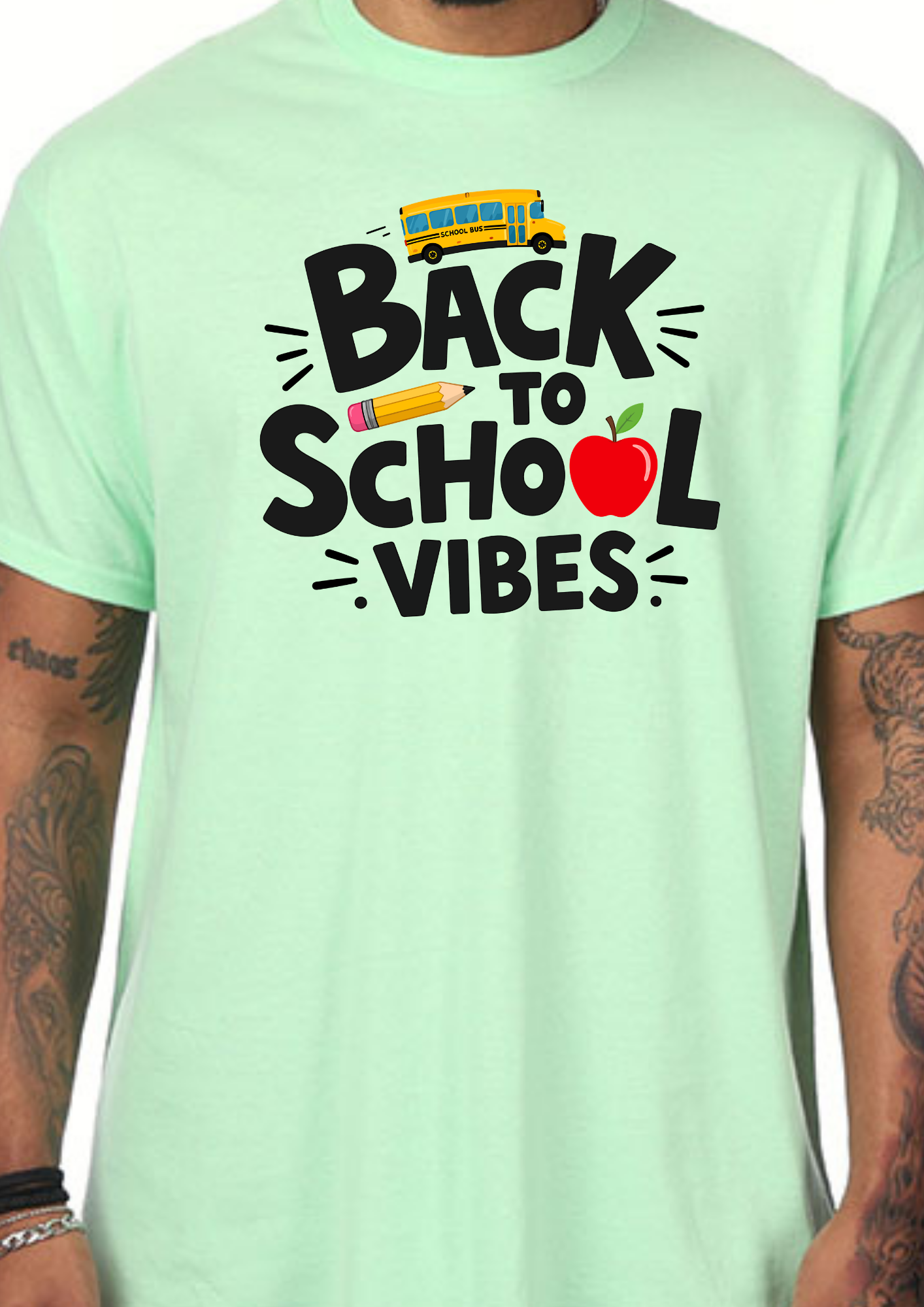 Back to School Vibes T-Shirt | Teacher Shirt | First Day of School Tee | School Bus Shirt | Adult Graphic Tee