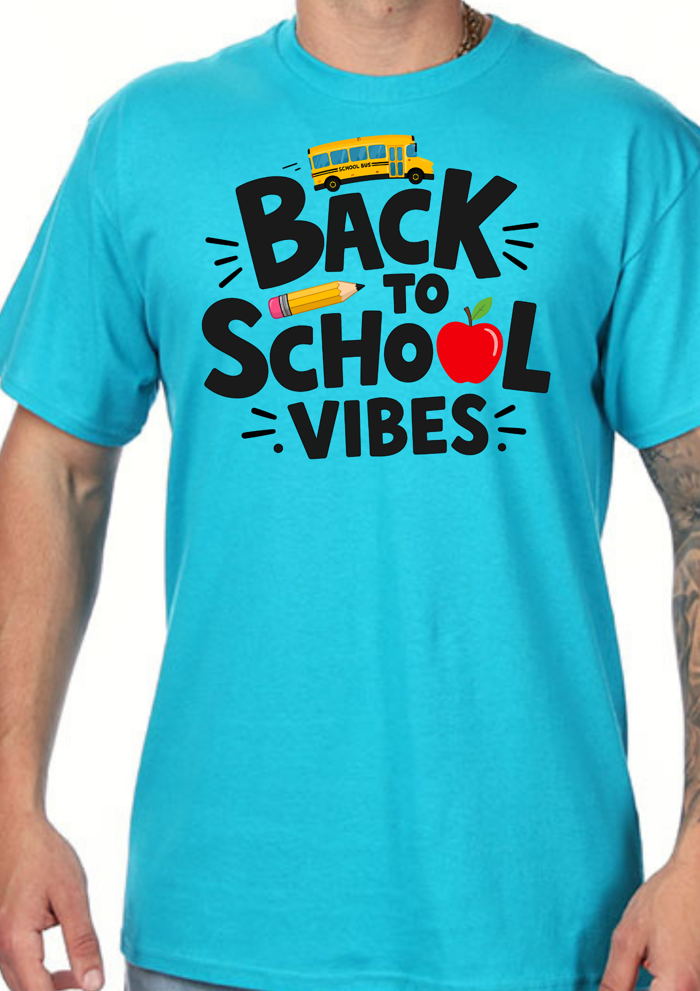 Back to School Vibes T-Shirt | Teacher Shirt | First Day of School Tee | School Bus Shirt | Adult Graphic Tee