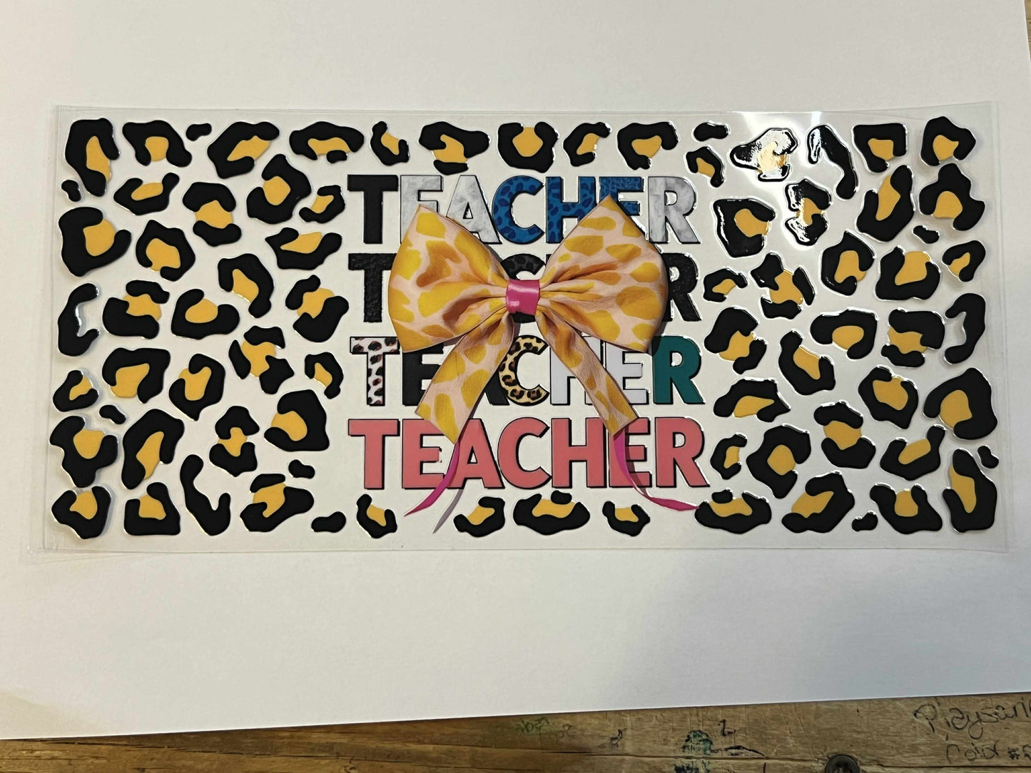 Teacher - Leopard Print