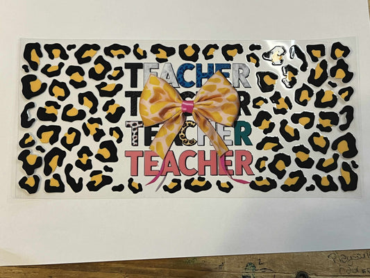 Teacher - Leopard Print