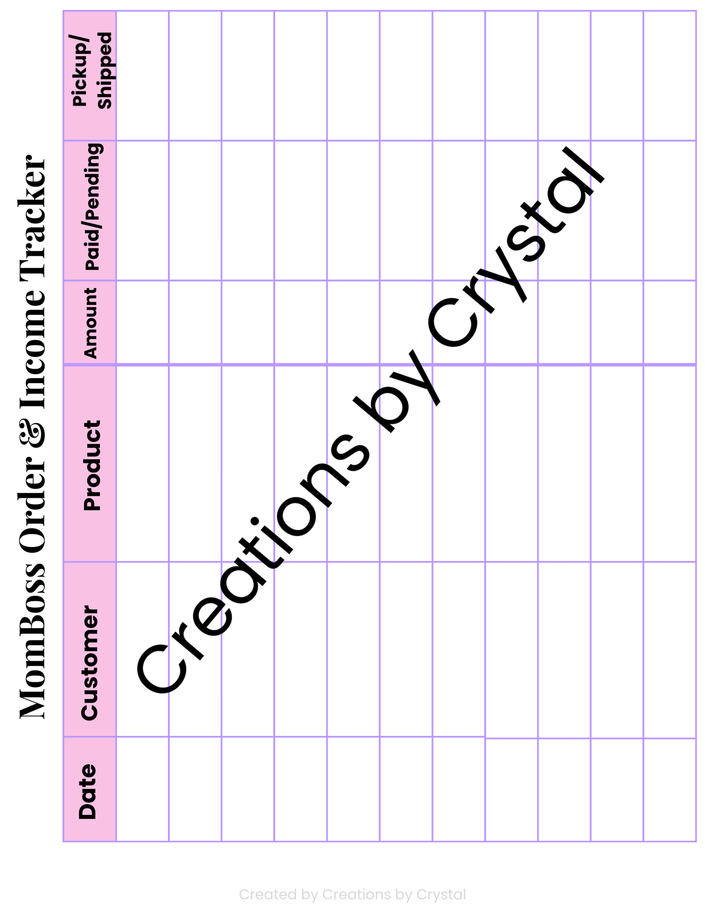 MomBoss Weekly Reset Planner – Soft Pink Luxury Edition