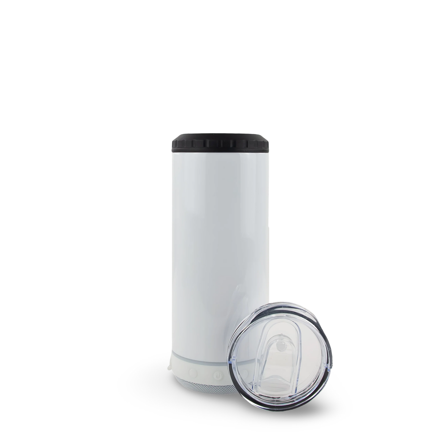 Customized Sublimated 4-1 Can Cooler with Bluetooth Speaker