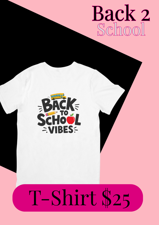 Back to School Vibes T-Shirt | Teacher Shirt | First Day of School Tee | School Bus Shirt | Adult Graphic Tee
