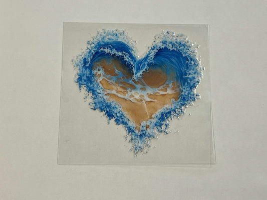 Beach Heart - Decal