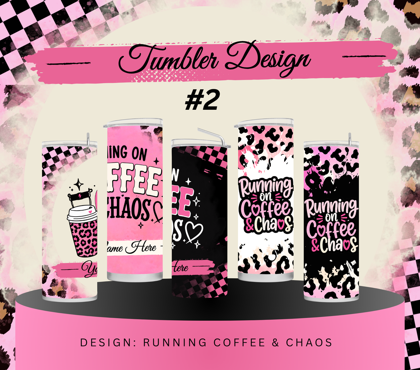Mom Boss Tumblers | Personalized 20oz Skinny Tumblers for Moms, Business Owners & Coffee Lovers