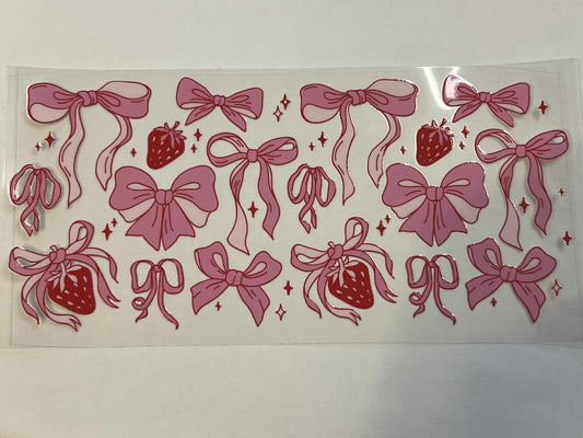 Pink Bows and Strawberries