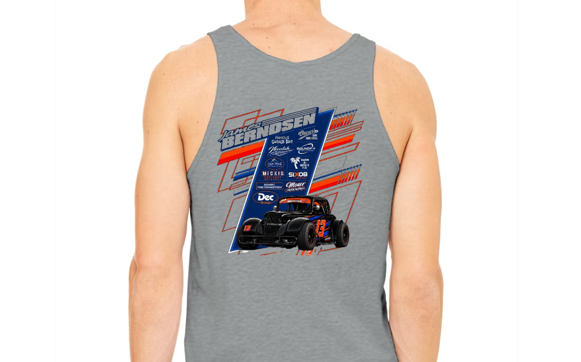 Adult Racing Team Fundraiser Tank Top | Custom Team Apparel