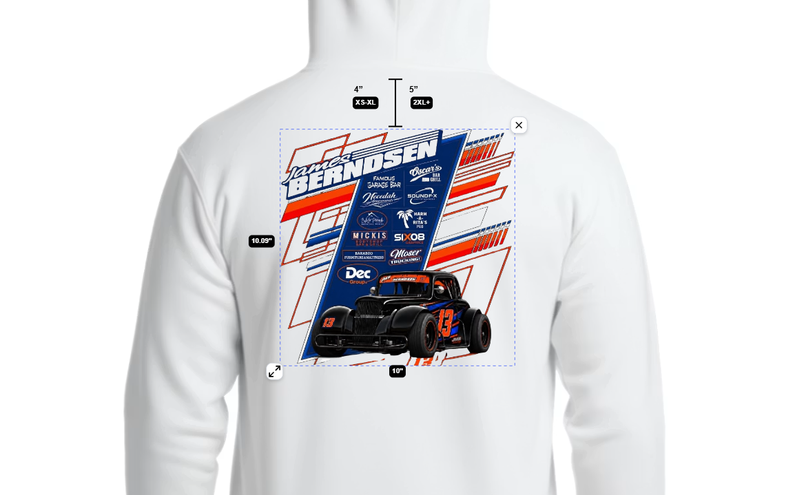 Adult Racing Team Fundraiser Hoodie | Custom Team Apparel