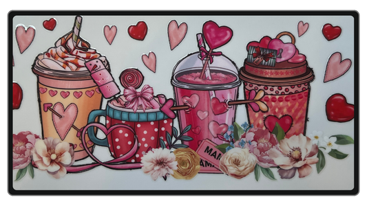 Mama-Pink + Red Hearts