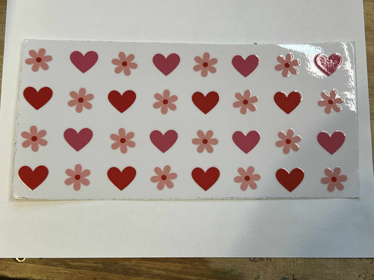 Hearts and flowers