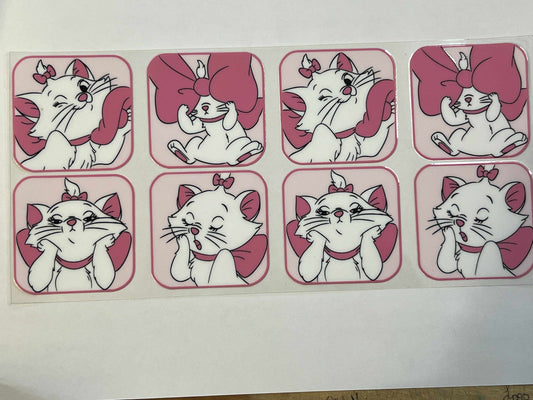 White Cat Pink Bow