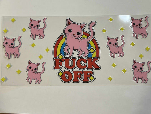 F Off Pink Cat