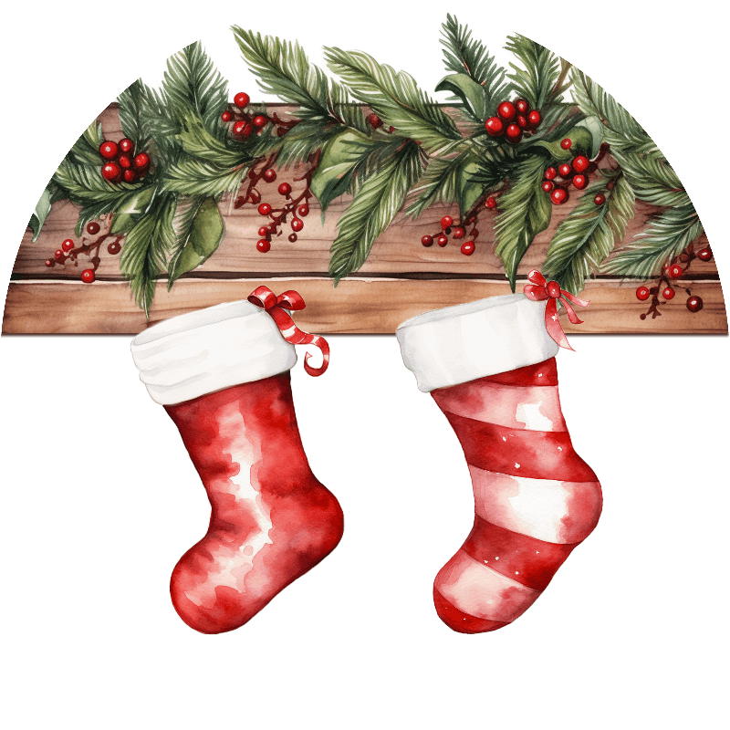 🎄 Personalized Christmas Ornaments – Stocking Family Names